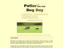 Tablet Screenshot of patterdaledogday.co.uk